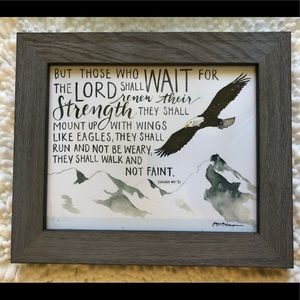 Framed print of Isaiah 40:31 by Ruth Chou Simmons of Gracelaced.